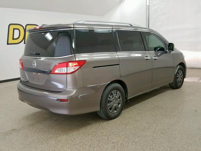 JN8AE2KP9E9104795 - 2014 NISSAN QUEST S TAN photo 4