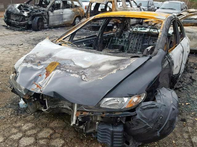 19XFA1F65BE037323 - 2011 HONDA CIVIC LX-S BLACK photo 2