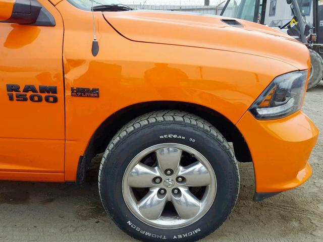 1C6RR6MT2FS686244 - 2015 RAM 1500 SPORT ORANGE photo 9