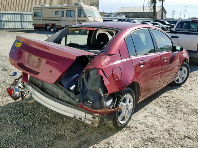 1G8AJ55F06Z170191 - 2006 SATURN ION LEVEL RED photo 4