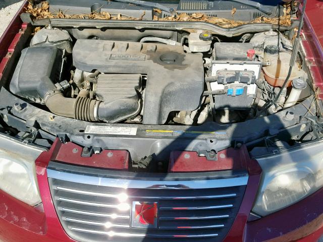 1G8AJ55F06Z170191 - 2006 SATURN ION LEVEL RED photo 7