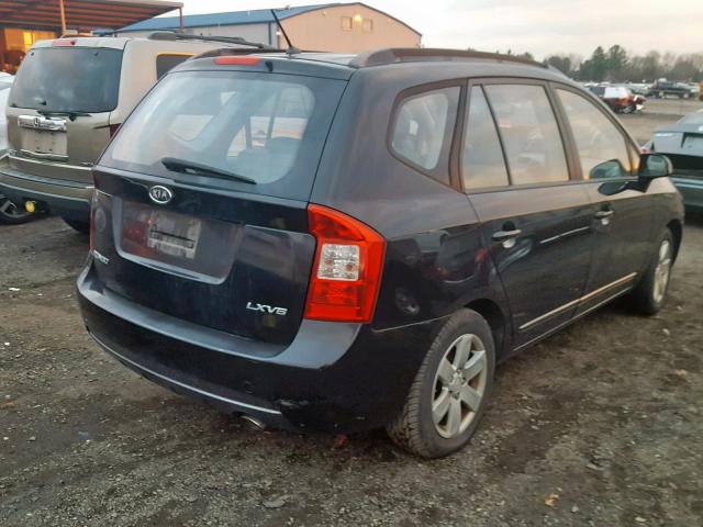 KNAFG526X77112825 - 2007 KIA RONDO LX BLACK photo 4