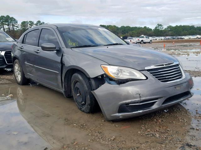 1C3CCBAB7CN222403 - 2012 CHRYSLER 200 LX GRAY photo 1