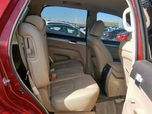 KNDJJ741695014093 - 2009 KIA BORREGO LX BURGUNDY photo 6