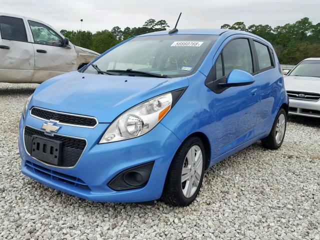 KL8CB6S92EC471023 - 2014 CHEVROLET SPARK LS BLUE photo 2