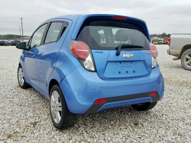 KL8CB6S92EC471023 - 2014 CHEVROLET SPARK LS BLUE photo 3