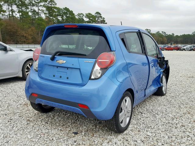 KL8CB6S92EC471023 - 2014 CHEVROLET SPARK LS BLUE photo 4