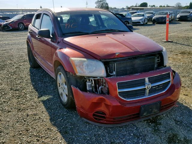 1B3HB48B37D519560 - 2007 DODGE CALIBER SX RED photo 1