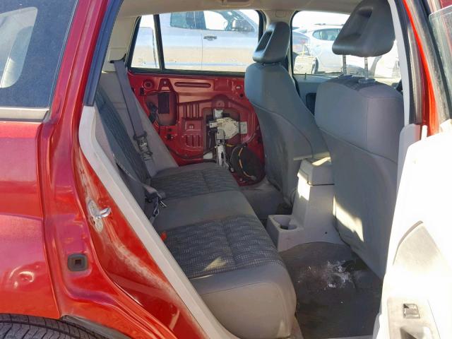 1B3HB48B37D519560 - 2007 DODGE CALIBER SX RED photo 6