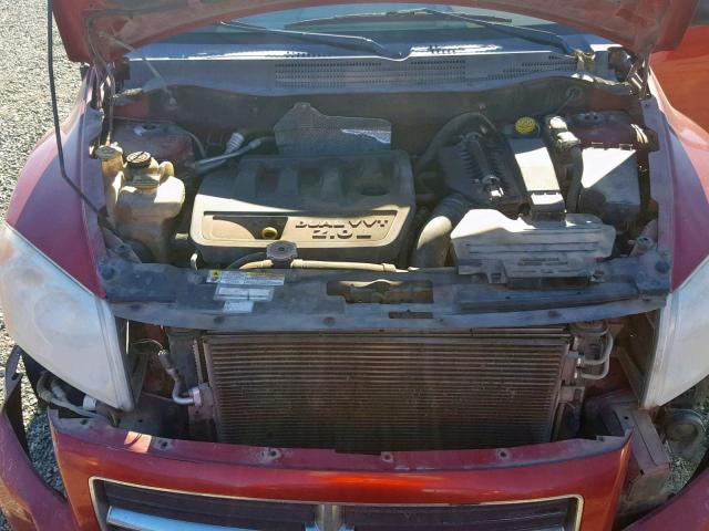 1B3HB48B37D519560 - 2007 DODGE CALIBER SX RED photo 7