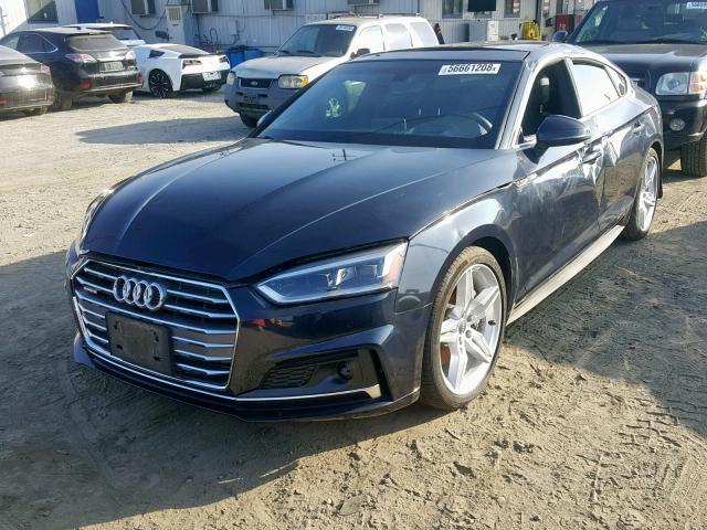 WAUFNCF56JA081482 - 2018 AUDI A5 PRESTIG BLUE photo 2