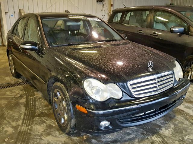 WDBRF87H26F751055 - 2006 MERCEDES-BENZ C 350 4MAT BLACK photo 1