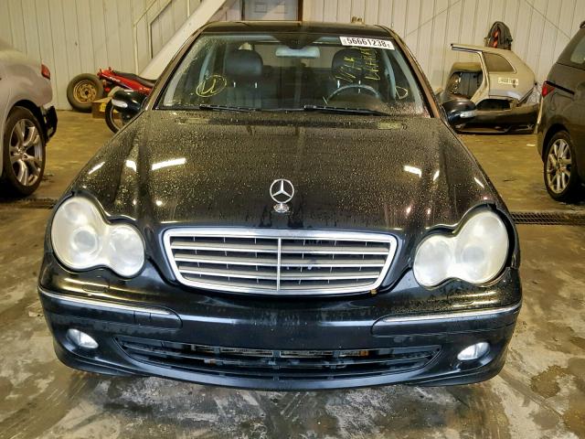 WDBRF87H26F751055 - 2006 MERCEDES-BENZ C 350 4MAT BLACK photo 9