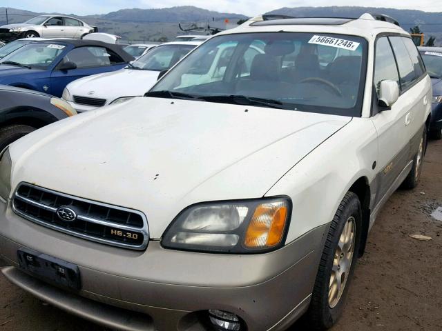 4S3BH806727664178 - 2002 SUBARU LEGACY OUT WHITE photo 2