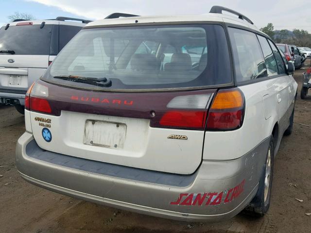 4S3BH806727664178 - 2002 SUBARU LEGACY OUT WHITE photo 4