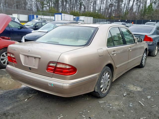 WDBJF65J51B209696 - 2001 MERCEDES-BENZ E 320 TAN photo 4