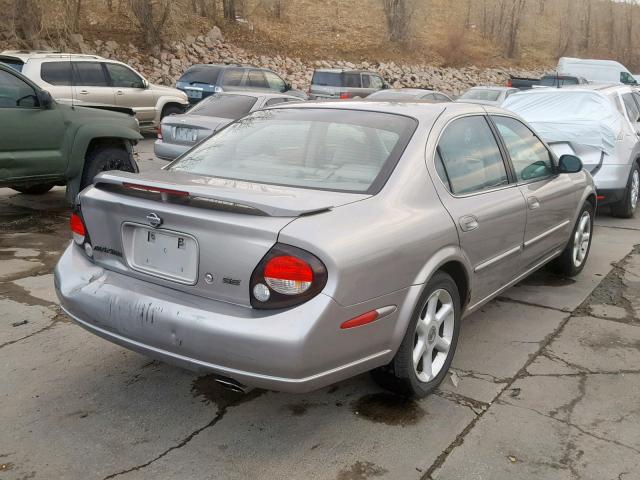 JN1CA31A41T113648 - 2001 NISSAN MAXIMA GXE SILVER photo 4