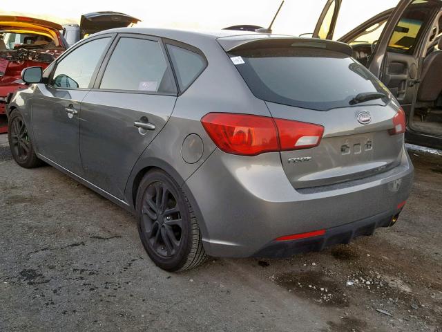 KNAFU5A28C5529759 - 2012 KIA FORTE EX GRAY photo 3