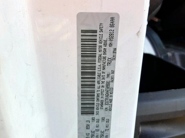 3C6TRVAGXHE509681 - 2017 RAM PROMASTER 白色 照片 10