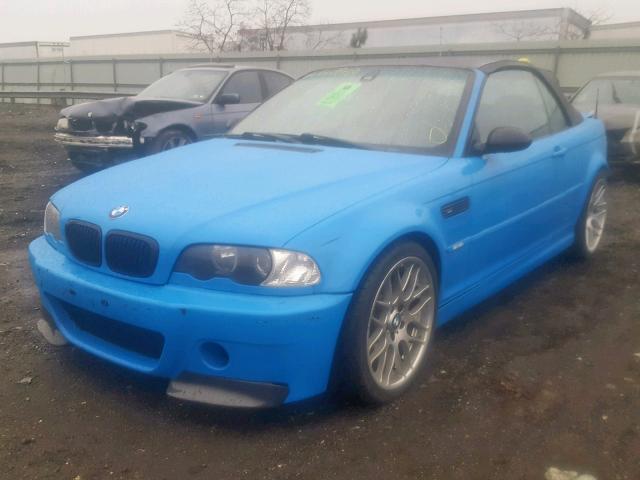 WBSBR93421EX21032 - 2001 BMW M3 CI BLUE photo 2