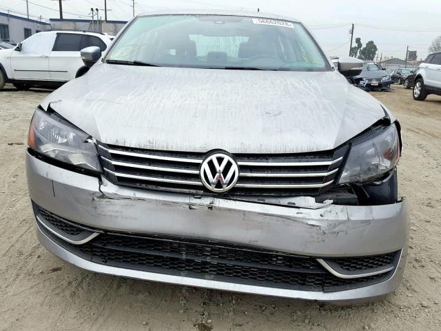 1VWAT7A33EC075517 - 2014 VOLKSWAGEN PASSAT S SILVER photo 9