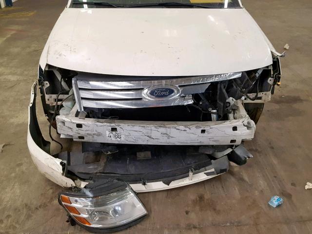 1FAHP27W99G112438 - 2009 FORD TAURUS SEL WHITE photo 7