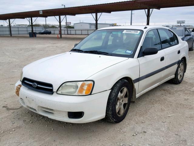 4S3BE635417213370 - 2001 SUBARU LEGACY L WHITE photo 2