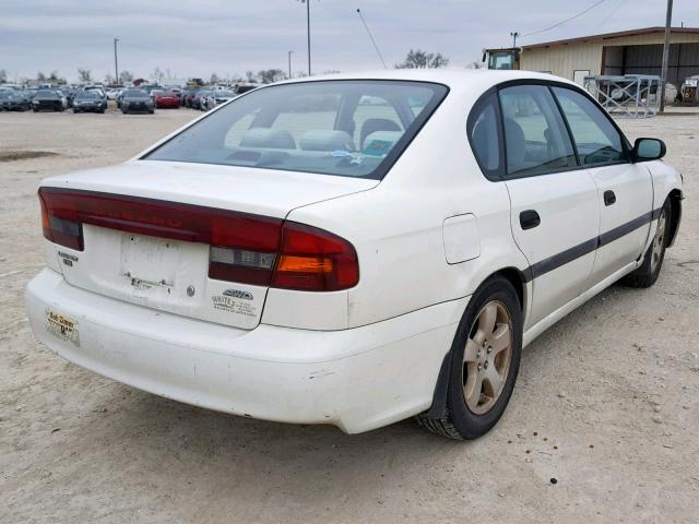 4S3BE635417213370 - 2001 SUBARU LEGACY L WHITE photo 4