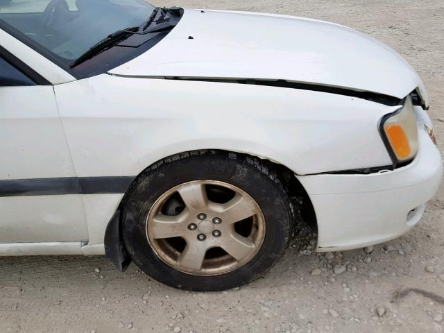 4S3BE635417213370 - 2001 SUBARU LEGACY L WHITE photo 9