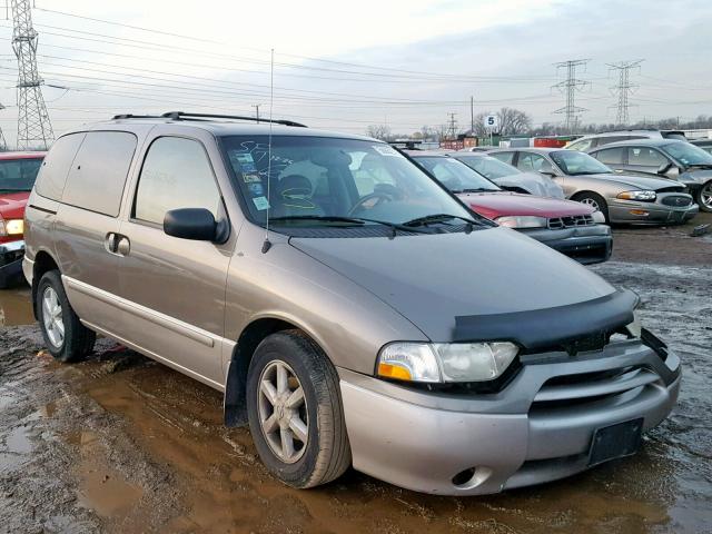 4N2ZN17T82D802089 - 2002 NISSAN QUEST GLE GRAY photo 1