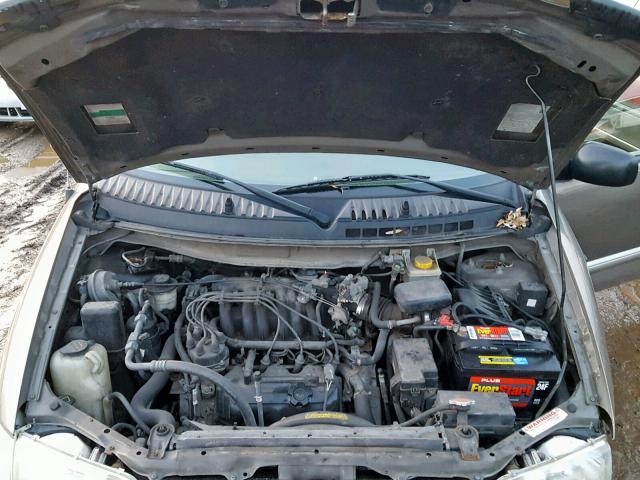 4N2ZN17T82D802089 - 2002 NISSAN QUEST GLE GRAY photo 7