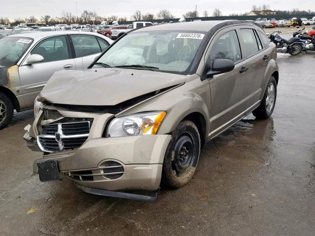 1B3HB48B68D573324 - 2008 DODGE CALIBER SX BROWN photo 2