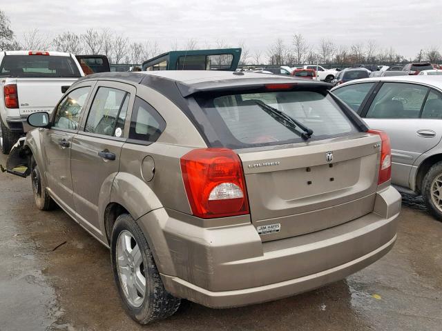 1B3HB48B68D573324 - 2008 DODGE CALIBER SX BROWN photo 3