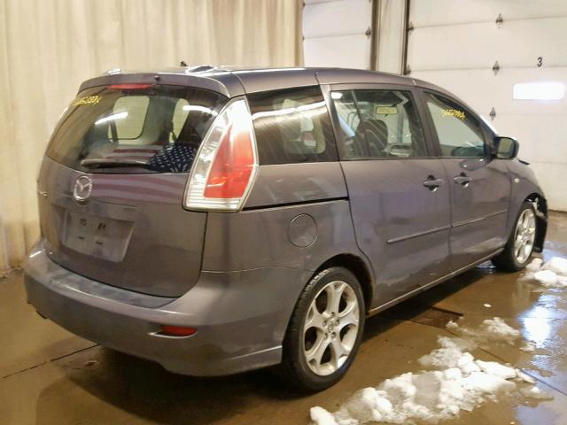 JM1CR29LX80318649 - 2008 MAZDA 5 GRAY photo 4