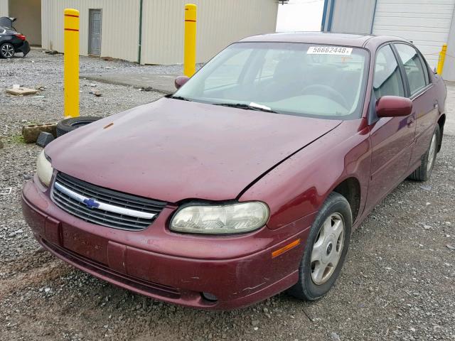 1G1NE52J916153025 - 2001 CHEVROLET MALIBU LS Bordo foto 2