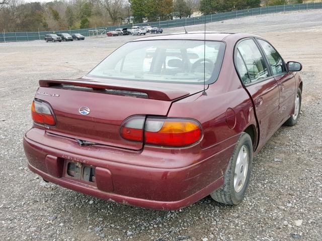 1G1NE52J916153025 - 2001 CHEVROLET MALIBU LS Bordo foto 4