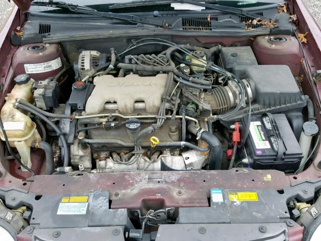 1G1NE52J916153025 - 2001 CHEVROLET MALIBU LS Bordo foto 7