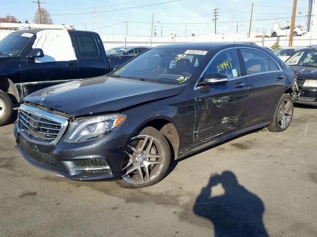 WDDUG8CB9FA176661 - 2015 MERCEDES-BENZ S 550 BLACK photo 2