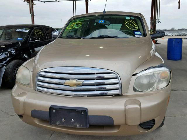 3GNDA23D28S580632 - 2008 CHEVROLET HHR LT GOLD photo 9