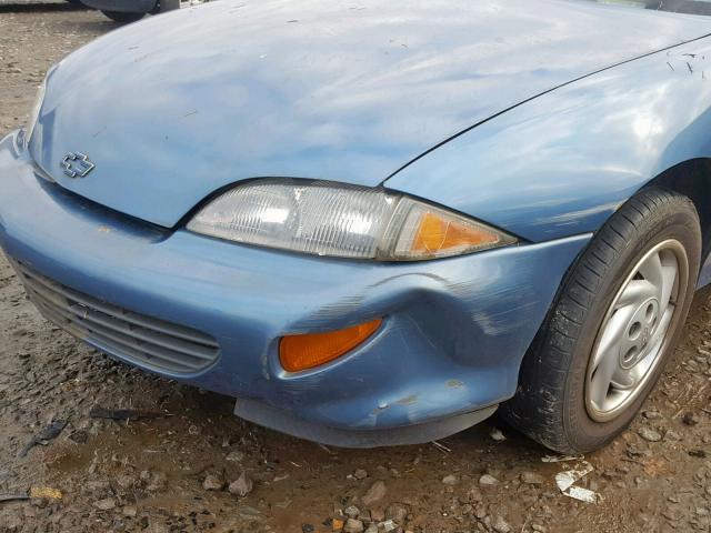 3G1JF5240VS864412 - 1997 CHEVROLET CAVALIER L BLUE photo 9