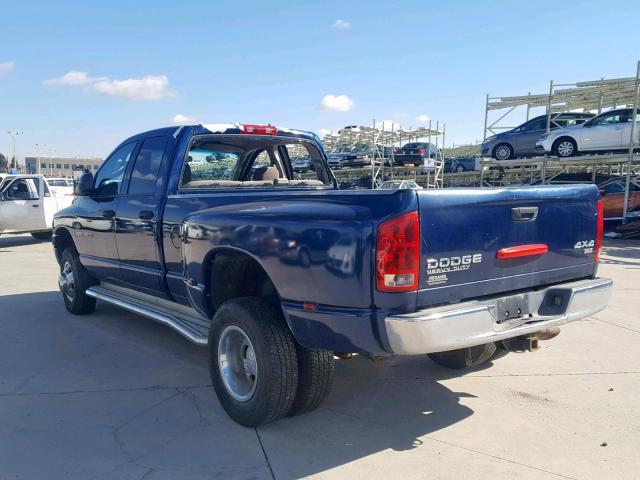 3D7MU48C83G808260 - 2003 DODGE RAM 3500 S BLUE photo 3