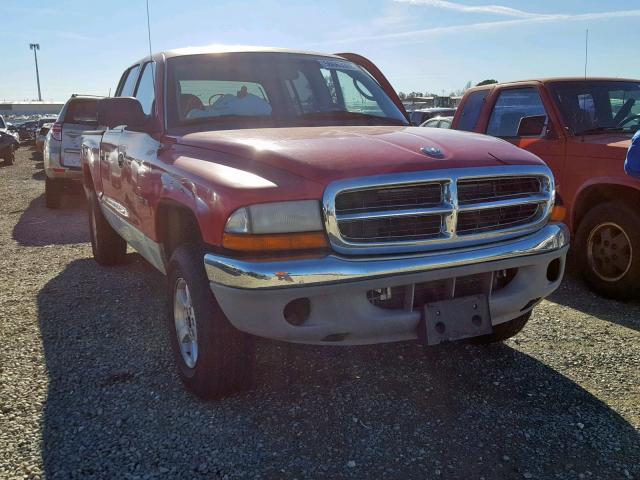 1B7GG2AX81S206965 - 2001 DODGE DAKOTA QUA RED photo 1