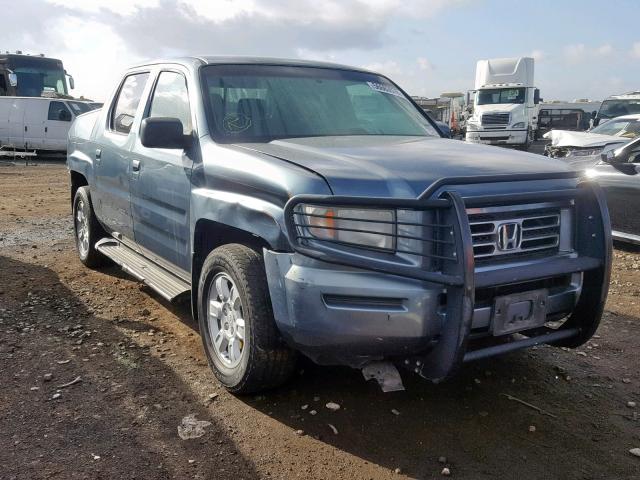 2HJYK16406H534547 - 2006 HONDA RIDGELINE TEAL photo 1