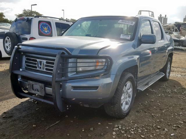 2HJYK16406H534547 - 2006 HONDA RIDGELINE TEAL photo 2