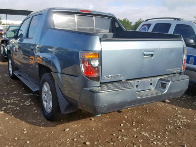 2HJYK16406H534547 - 2006 HONDA RIDGELINE TEAL photo 3