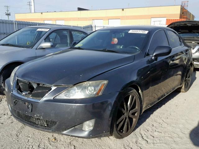 JTHBK262X65019169 - 2006 LEXUS IS 250 GRAY photo 2