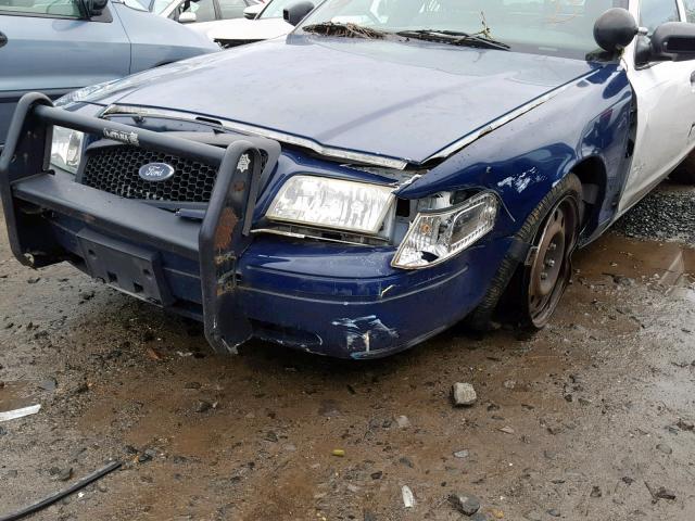 2FAHP71V58X145944 - 2008 FORD CROWN VICT BLUE photo 9