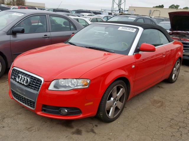 WAUBF48H07K033410 - 2007 AUDI A4 S-LINE RED photo 2