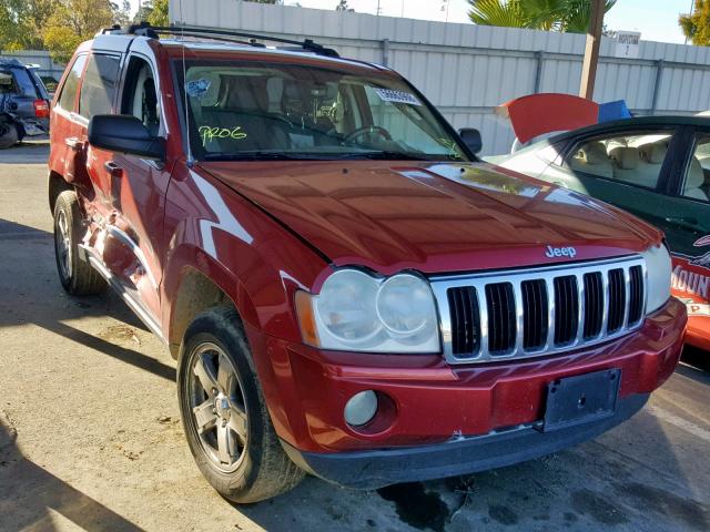 1J4HR58N15C678391 - 2005 JEEP GRAND CHER RED photo 1