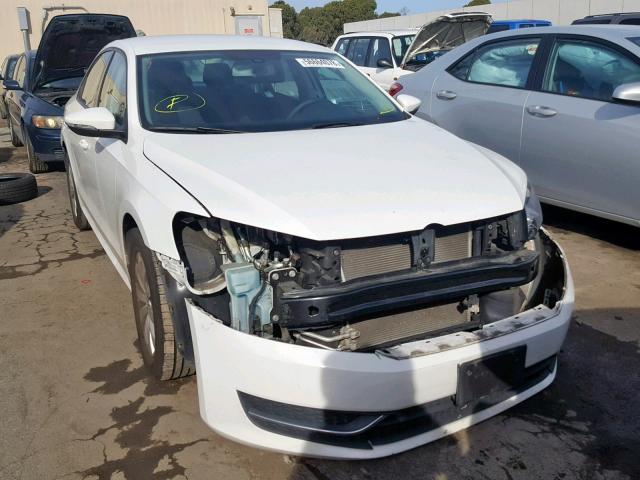 1VWAP7A35CC005244 - 2012 VOLKSWAGEN PASSAT S WHITE photo 1